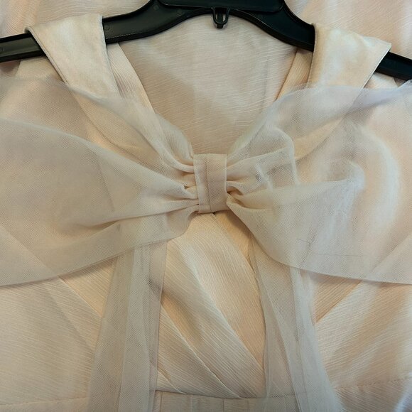 Vera Wang NWT - Blush Chiffon Halter Bridesmaid Dress – Size 8 - Picture 9 of 16